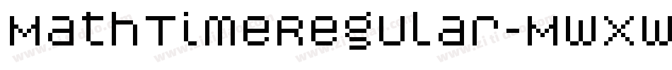 MathTimeRegular-MwXw字体转换