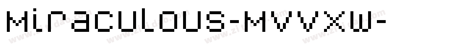 Miraculous-MVVXw字体转换