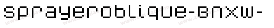 SprayerOblique-BnXw字体转换