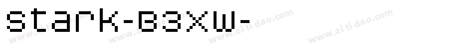 Stark-B3Xw字体转换