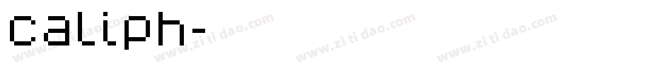 caliph字体转换