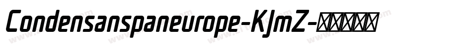 Condensanspaneurope-KJmZ字体转换