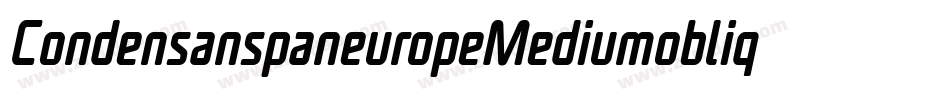CondensanspaneuropeMediumoblique-vRzy字体转换