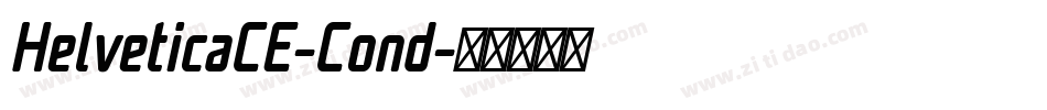 HelveticaCE-Cond字体转换