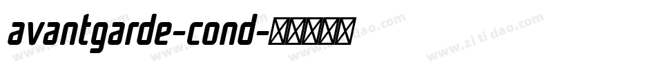 avantgarde-cond字体转换