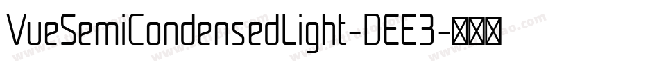 VueSemiCondensedLight-DEE3字体转换