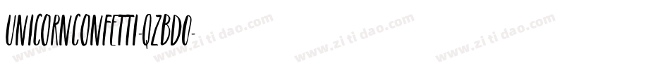 UnicornConfetti-qZBD0字体转换
