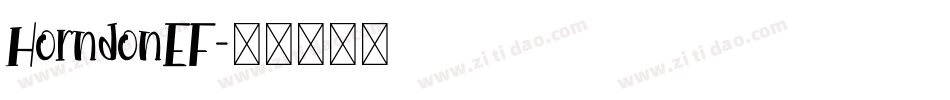 HorndonEF字体转换