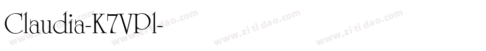 Claudia-K7VPl字体转换