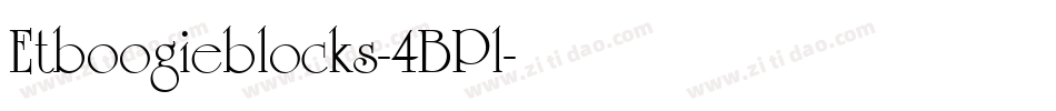 Etboogieblocks-4BPl字体转换