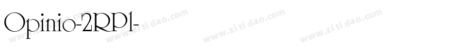 Opinio-2RPl字体转换