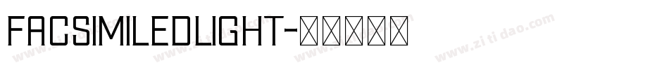 FacsimiledLight字体转换