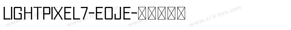LightPixel7-eoje字体转换