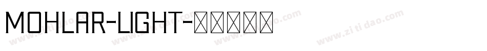 Mohlar-Light字体转换