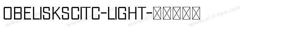 ObeliskSCITC-Light字体转换