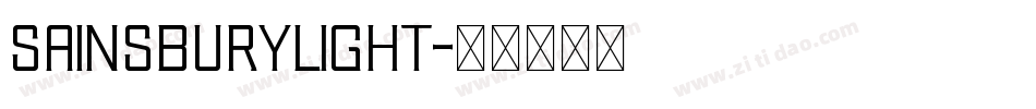 SainsburyLight字体转换 SainsburyLight字体转换