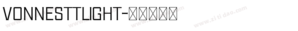 VonnesTTLight字体转换