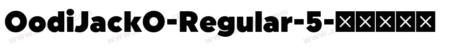 OodiJackO-Regular-5字体转换