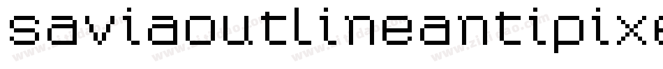 Saviaoutlineantipixelcomar-4EXx字体转换