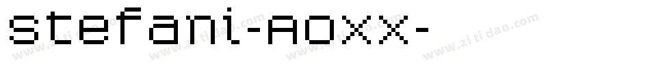 Stefani-AOXx字体转换