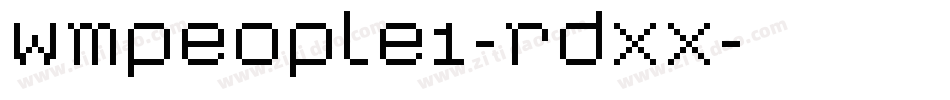 Wmpeople1-rdXx字体转换