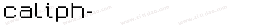 caliph字体转换