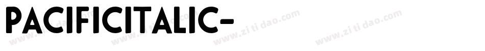 PacificItalic字体转换
