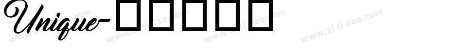 Unique字体转换