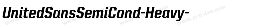 UnitedSansSemiCond-Heavy字体转换