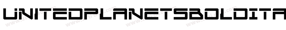 UnitedPlanetsBoldItalic-O4od字体转换