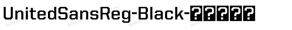 UnitedSansReg-Black字体转换