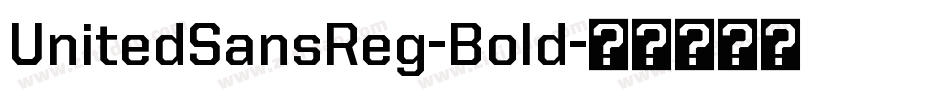 UnitedSansReg-Bold字体转换