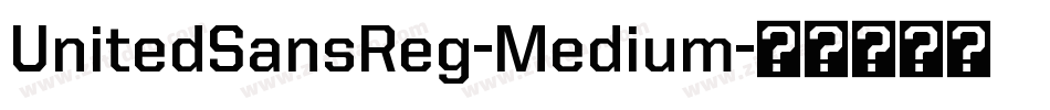 UnitedSansReg-Medium字体转换