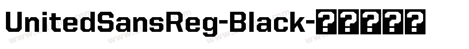 UnitedSansReg-Black字体转换