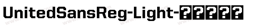 UnitedSansReg-Light字体转换