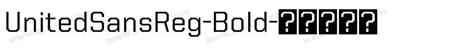 UnitedSansReg-Bold字体转换
