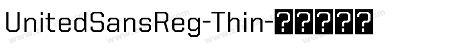 UnitedSansReg-Thin字体转换