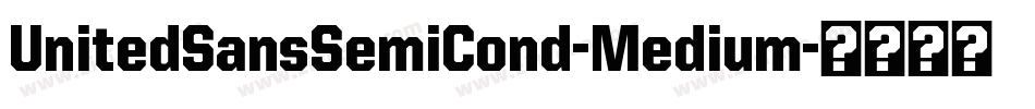 UnitedSansSemiCond-Medium字体转换