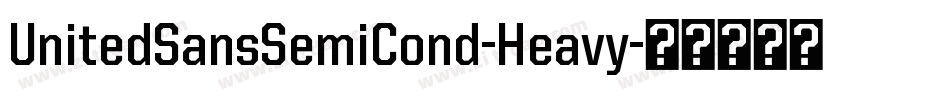UnitedSansSemiCond-Heavy字体转换