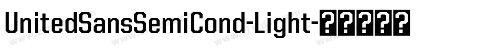 UnitedSansSemiCond-Light字体转换