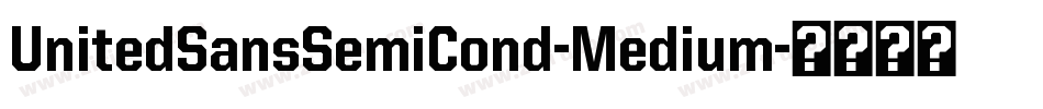UnitedSansSemiCond-Medium字体转换
