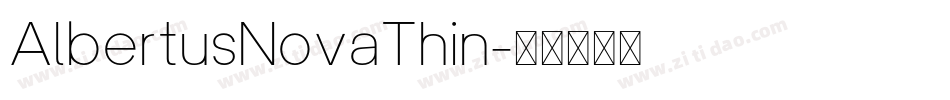 AlbertusNovaThin字体转换