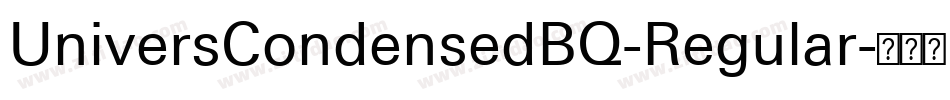 UniversCondensedBQ-Regular字体转换