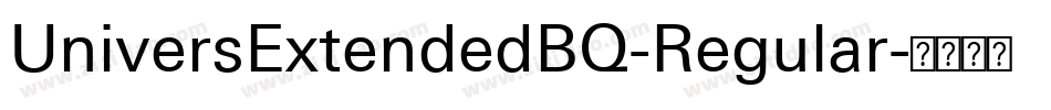UniversExtendedBQ-Regular字体转换
