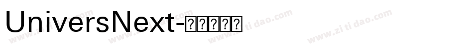 UniversNext字体转换