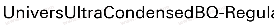 UniversUltraCondensedBQ-Regular字体转换