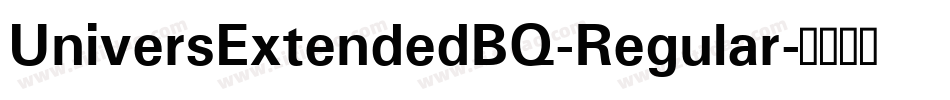 UniversExtendedBQ-Regular字体转换