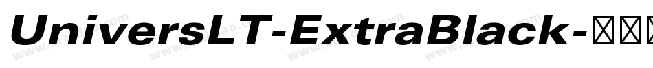 UniversLT-ExtraBlack字体转换