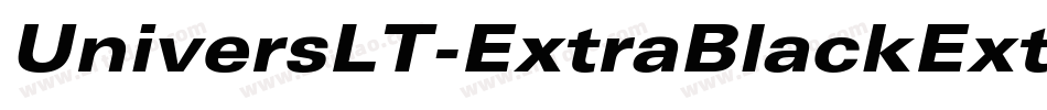 UniversLT-ExtraBlackExt字体转换