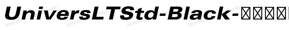 UniversLTStd-Black字体转换